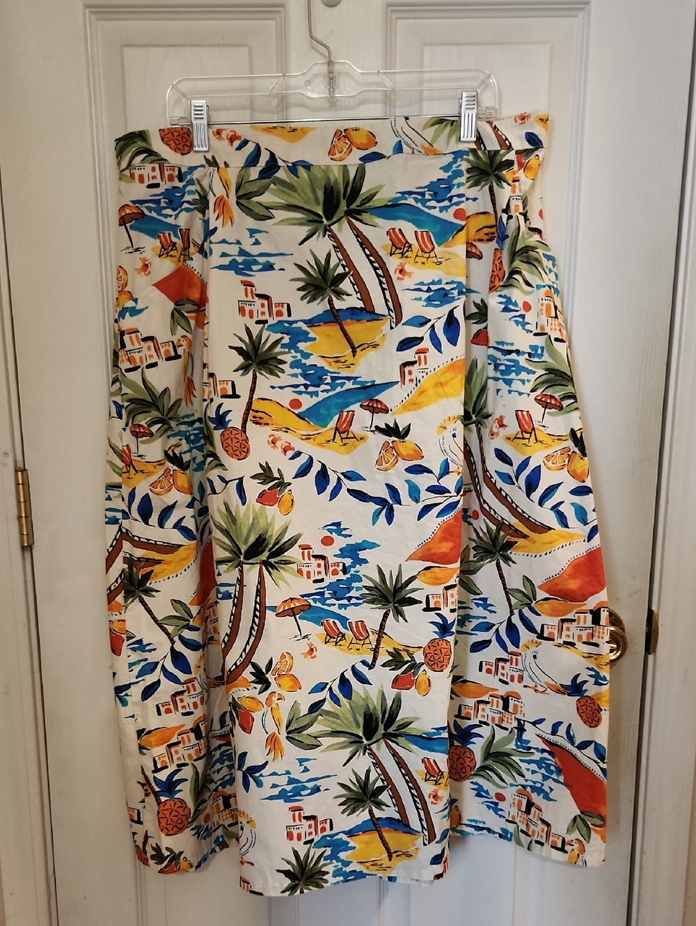 St. John's Bay Beach Print Skirt in 1X